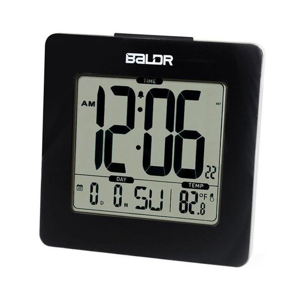 Baldr Baldr CL0114BL2 Digital Square Alarm Clock; Black CL0114BL2